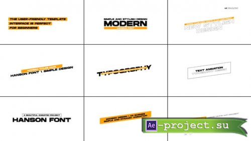 Videohive - Modern Titles  AE - 55485191 - Project for After Effects