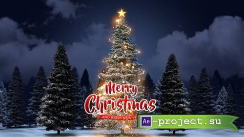 Videohive - Christmas Greeting Deer Jump In The Forest - 55489029 - Project for After Effects