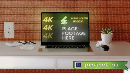 Videohive - Laptop On Desk Opener Mockup - 55500231 - Project for After Effects