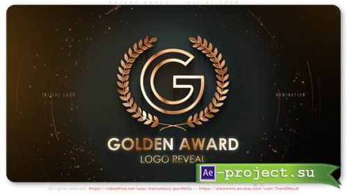 Videohive - Golden Award - Initial Logo - 55457563 - Project for After Effects