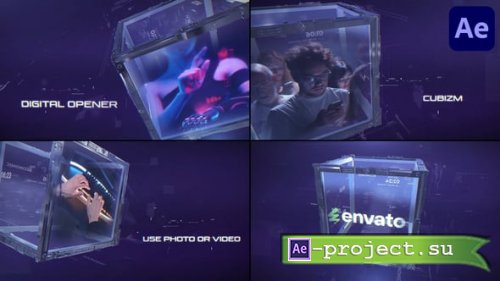 Videohive - Digital Opener Cubizm for After Effects - 55500849 - Project for After Effects