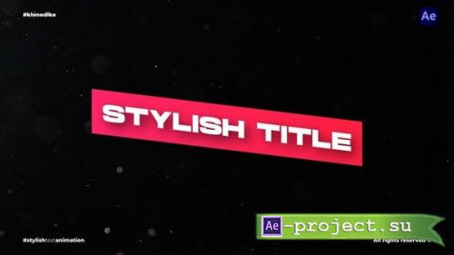 Videohive - Stylish Text Animation | AE - 55525891 - Project for After Effects