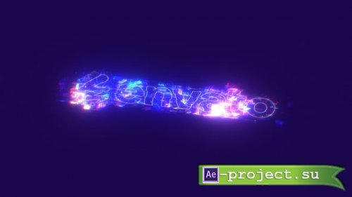 Videohive - Glitch Neon Logo Reveal - 55526352 - Project for After Effects