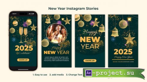 Videohive - New Year Instagram Stories - 55525967 - Project for After Effects