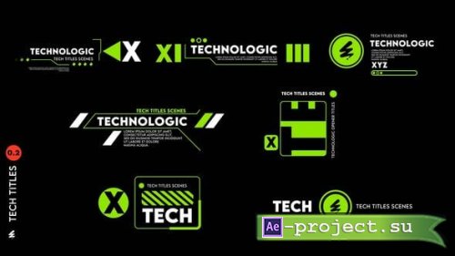 Videohive - Technological Titles V 0.2 - 55526694 - Project for After Effects