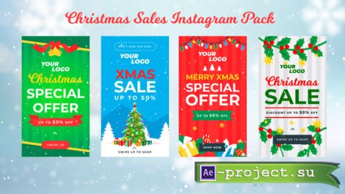 Videohive - Christmas Sales Instagram Story Pack 1 - 55544859 - Project for After Effects