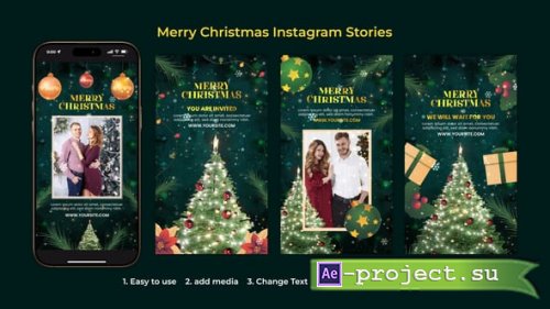 Videohive - Merry Christmas Instagram stories - 55567240 - Project for After Effects