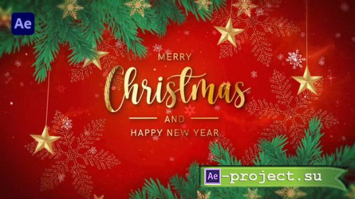 Videohive - Merry Christmas Intro 2025 II Happy New Year 2025 - 55570405 - Project for After Effects