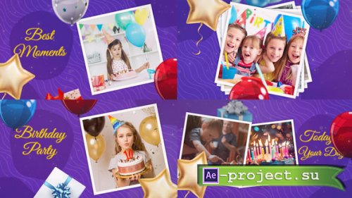 Videohive - Happy Birthday Slideshow - 55570080 - Project for After Effects