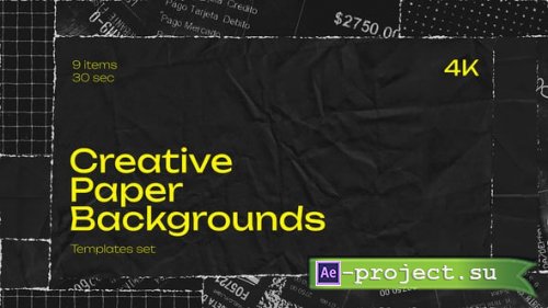 Videohive - Creative Paper Backgrounds - 55572751 - Project for After Effects