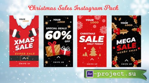 Videohive - Christmas Sales Instagram Story Pack 2 - 55580584 - Project for After Effects