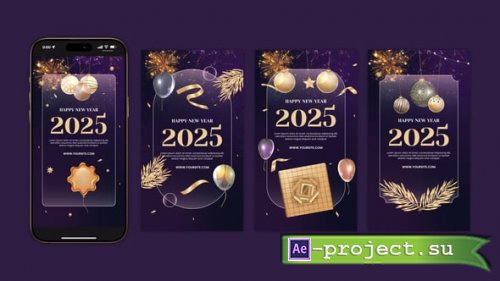 Videohive - Happy New Year Instagram Story - 55603697 - Project for After Effects