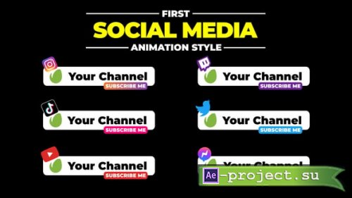 Videohive - Social Media Lower Thirds | AE - 55607993 - Project for After Effects