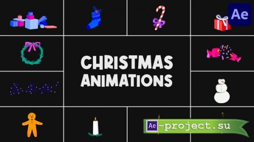 Videohive - Christmas Animations for After Effects - 55592116 - Project for After Effects