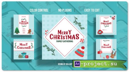 Videohive - Merry Christmas Posts V1 - 55602583 - Project for After Effects