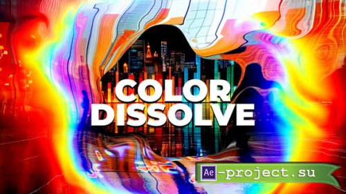 Videohive - Color Dissolve VHS Glitch Slideshow Opener - 55608999 - Project for After Effects