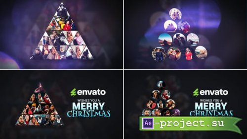 Videohive - Mosaic Christmas Logo Reveal // Christmas Wish // Christmas Logo Reveal - 55414750