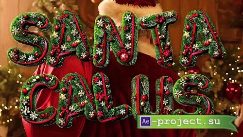 Videohive - Christmas 3D Fir Tree Typography Letters Pack 55335842 - Project For Final Cut & Apple Motion