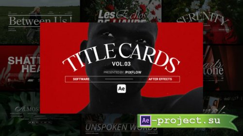 Videohive - Title Card Vol. 03 Ae - 55653216 - Project for After Effects