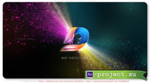 Videohive - Warp Particles Logo - 55665723 - Project for After Effects