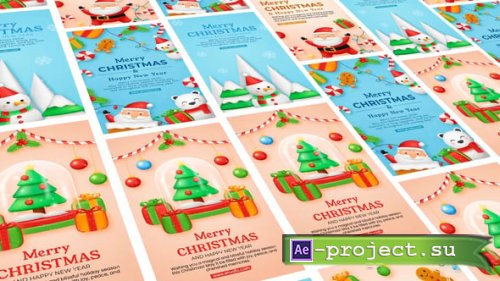 Videohive - Merry Christmas & happy New Year Instagram Story - 55609838 - Project for After Effects