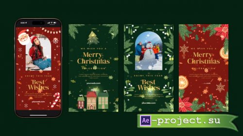 Videohive - Merry Christmas Instagram Stories - 55618542 - Project for After Effects