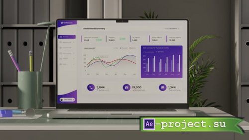 Videohive - Website Promo Laptop Mockup - 55622100 - Project for After Effects