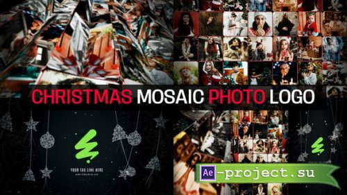 Videohive - Christmas Mosaic Photo Logo - 55599851 - Project for After Effects