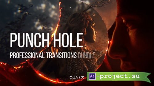 Videohive - Punch Hole Transitions for After Effects - 55612450 - Project for After Effects