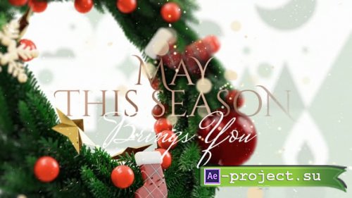 Videohive - 3D Christmas Wreath Invitation - 55658212 - Project for After Effects