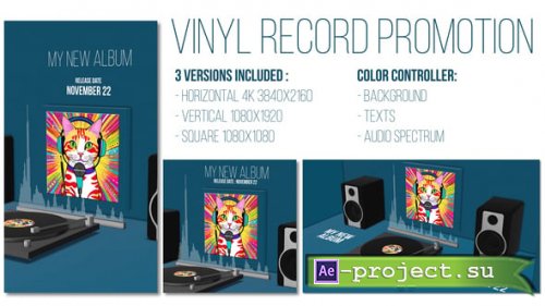 Videohive - Vinyl Record Promotion - 55638162 - Project for After Effects