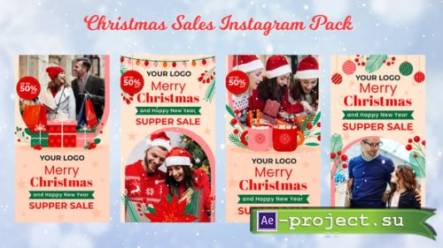 Videohive - Merry Christmas Sales Instagram Story Pack 3 - 55645808 - Project for After Effects