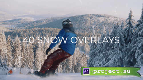 Videohive - 40 Snow Overlays - 55662352 - Project for After Effects