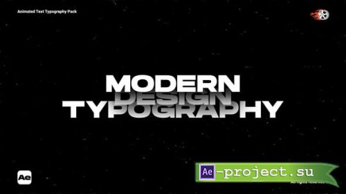 Videohive - Animated Text Typography - 55637817 - Project for After Effects