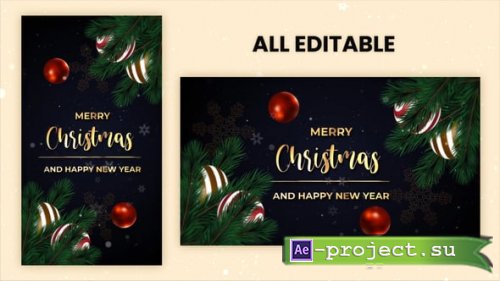 Videohive - Merry Christmas Intro 2025 - 55691409 - Project for After Effects