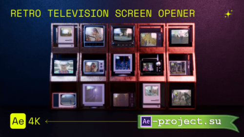 Videohive - Retro Television Screen Opener - 55685335 - Project for After Effects