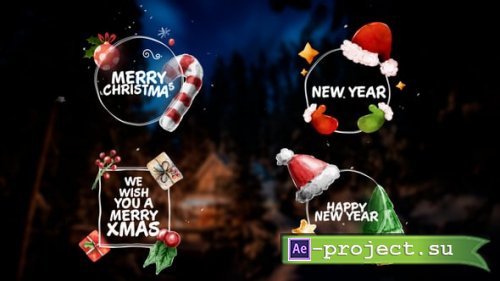 Videohive - Christmas Titles - Lower Thirds - 55678230 - Project for After Effects