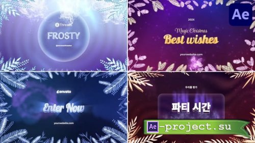 Videohive - Christmas Frames Typography for After Effects - 55675001 - Project for After Effects