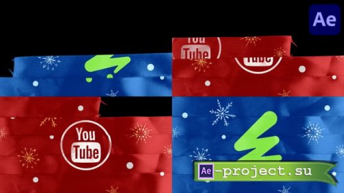 Videohive - Christmas Ribbon Logo for After Effects - 55675129 - Project for After Effects