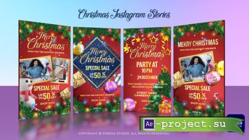 Videohive - Christmas Instagram Stories - 55693426 - Project for After Effects