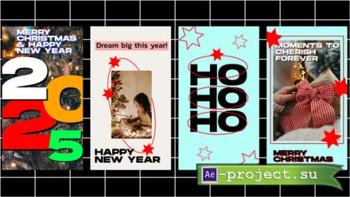 Videohive - Instagram Stories | Christmas & New Year - 55697232 - Project for After Effects