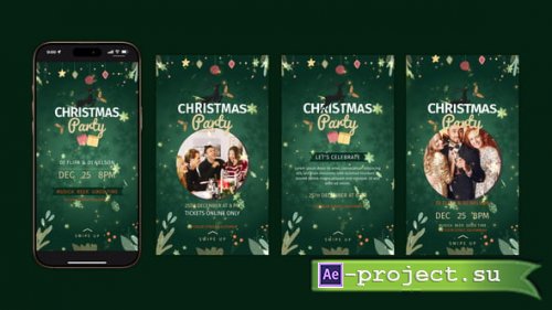 Videohive - Christmas Party Instagram Stories - 55697322 - Project for After Effects