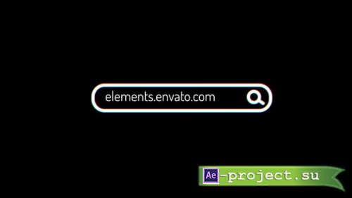 Videohive - Search Bar Glitch Logo - 55703172 - Project for After Effects