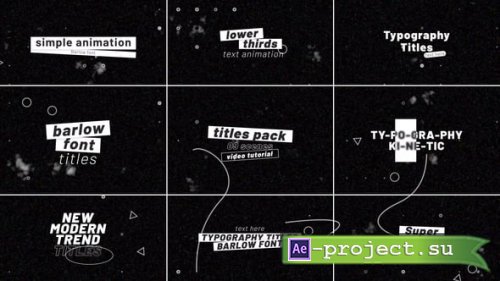 Videohive - Titles Animation  AE - 55698917 - Project for After Effects