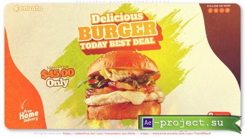 Videohive - Delicious Burger Food Promo - 55696237 - Project for After Effects