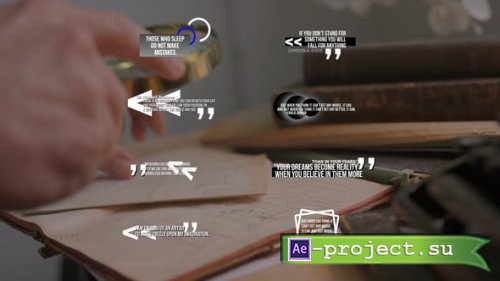 Videohive - Quotes Titles | AE - 55674566 - Project for After Effects