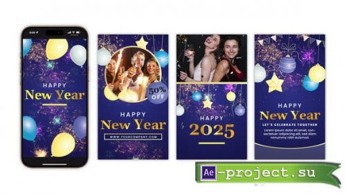 Videohive - New Year Celebration Instagram Stories - 55715832 - Project for After Effects