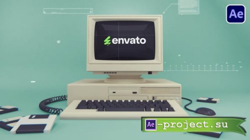 Videohive - Old Computer Logo - 55715042 - Project for After Effects