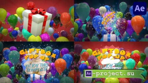 Videohive - Gift Box Pop Up for After Effects - 55733636 - Project for After Effects