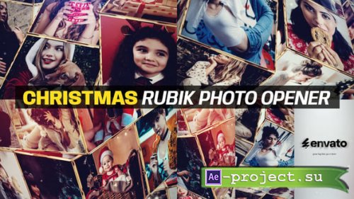 Videohive - Christmas Rubik Photo Opener - 55709674 - Project for After Effects